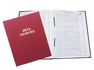Osobní pořadač Warta s potiskem ABCD A4 - kaštanový 222 mm x 314 mm (339-031)