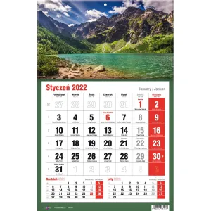 Třístranný nástěnný kalendář Avanti (5901769620582)