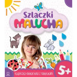 Vzdělávací brožura Aksjomat Szlaczki malucha 5+. Vzdělávací kniha se samolepkami (2691)