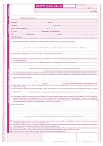 Self-copy print Michalczyk i Prokop Umowa zlecenie z rachunek rachunek A4 40k. (511-1U)