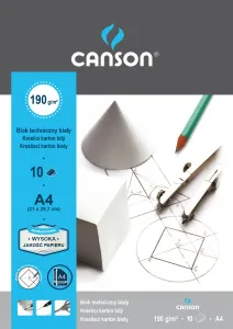 Canson technický blok A4 bílý 190g 10k 210mm x 297mm (400015145)