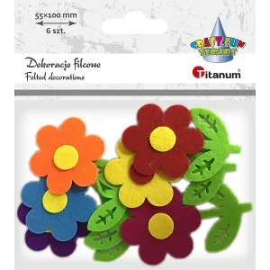 Plstěná ozdoba Titanum Craft-Fun Series Flowers 3D (3633)