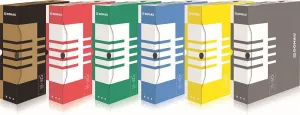 Kartotéka Donau A4 - hnědá 80 mm x 340 mm x 297 mm (7660301FSC-02)