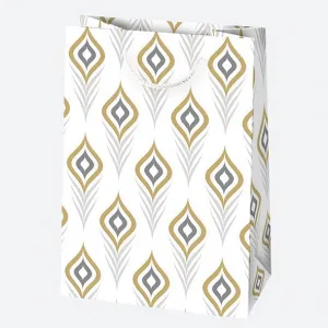 Dekorační sáček s třpytivými vzory Pol-Mak mix 230x320x110 (T5B)