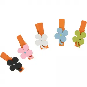 Dřevěná ozdoba Titanum Craft-Fun Series clothespins flowers (C708)