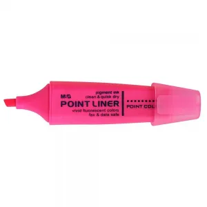 Zvýrazňovač Point Liner AHM21572 M&G s parfémovaným ořezaným hrotem 1-4 mm růžový