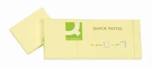 Q-Connect samolepicí bločky žluté 100k 38mm x 51mm (KF10500)