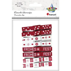 Dřevěná ozdoba Titanum Craft-Fun Series spony (92751)