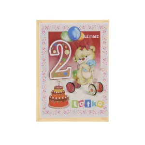 Top Grafické skládací přání k narozeninám 1-5 let B6 (5907786924894)