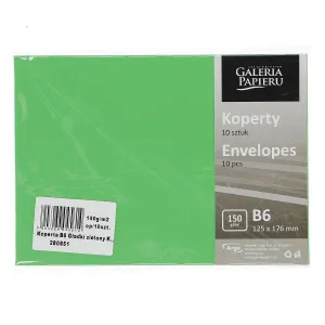 Zelená obálka k 150 B6 - zelená 125 mm x 176 mm (280851)