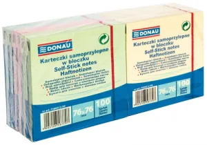 Samolepicí bločky Donau mix 1200k 76mm x 76mm (7586012)