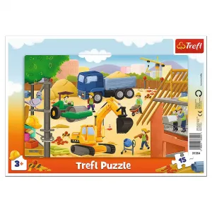 Puzzle Trefl Na staveništi 15 el. (31354)