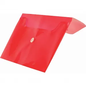 Tetis plastová složka s klipem pp obálka DL barva: červená 140 mic. 110 mm x 220 mm (BT612-C)