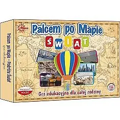 Vzdělávací hra Abino s prstem na mapě - Svět A