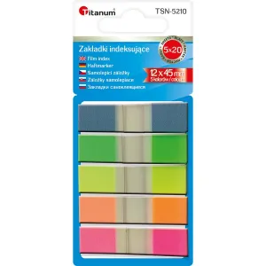 Indexovací záložka PP 12x45mm 5 fluo barev