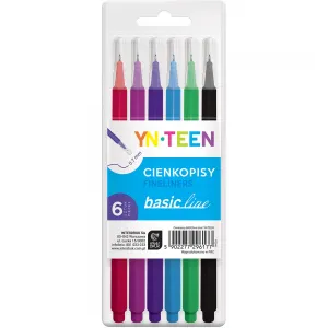 Inkoustové pero Yn-teen, mix 0,7 mm 6 barev (5902277296177)