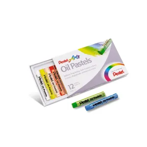 Olejové pastely Pentel 12 barev.