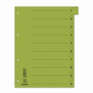 Donau A4 - barevný mix čísel 250g 100k 1-10 235mm x 300mm (8610001S-99)