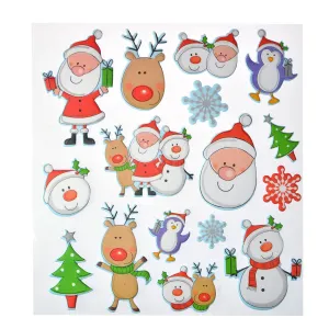 Arpex Vánoční samolepky 3 D (NR7764)