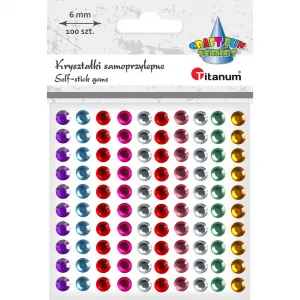 Titanum Craft-Fun Series samolepicí krystaly 100 ks mix (EB882)