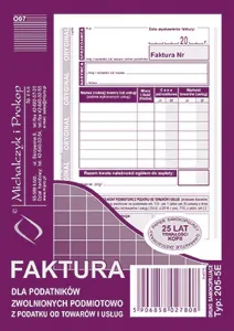 Ofsetový tisk Michalczyk i Prokop Faktura s DPH A6 80k. (205-5E)