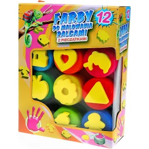 Titanová barva na prsty 15 ml 12 barev. (3351)