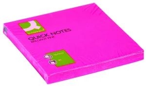 Q-Connect samolepicí bločky růžové 80k 76mm x 76mm (KF10516)