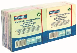 Samolepicí bločky Donau mix 1200k 76mm x 76mm (7586012)