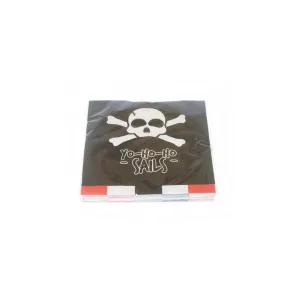 Ubrousky Arpex Pirates 20ks. - černá 330 mm x 330 mm (DC9493)