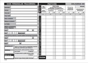 Ofsetový tisk Michalczyk i Prokop Příjmová karta zaměstnance A5 32k. (K-10)