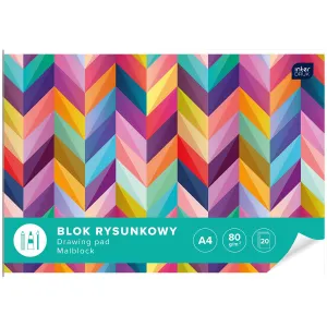 Kreslicí blok Interdruk A4 bílý 80g 20k 210mm x 297mm (BLR)