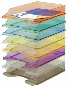 Zásuvka na dokumenty Donau - průhledná 254 mm x 60 mm x 346 mm (7470001PL-37)