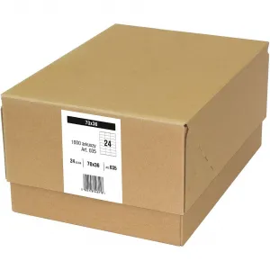 Samolepicí štítek Emerson A4 - bílý 70 mm x 36 mm (eta4070x036w)