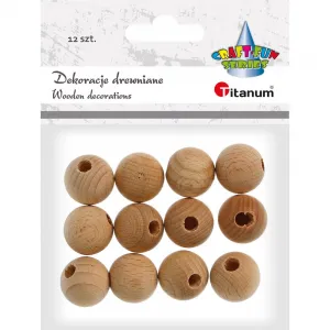 Dřevěné ozdobné korálky řady Titanum Craft-Fun (390601)