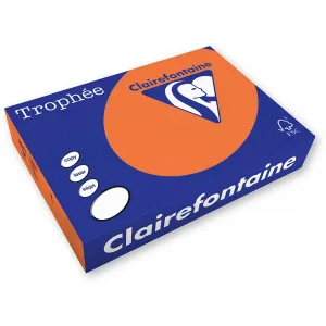 Barevný papír Trophee A4 - oranžový 80g (xca41878)