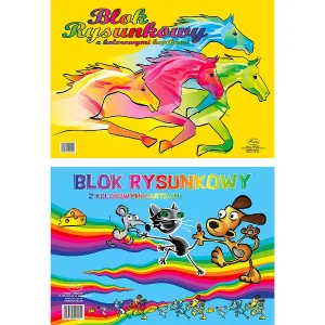 Protos A3 barevný blok na kreslení 80g 19k 297mm x 420mm