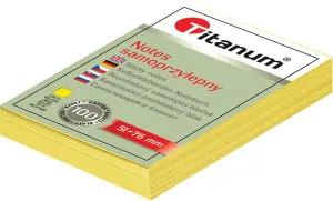 Titanové samolepicí bankovky žluté 100k 51mm x 76mm (S-2004)