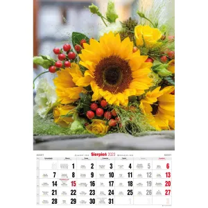 Vícepanelový pruhovaný nástěnný kalendář Avanti 285 mm x 420 mm (5901769620476)