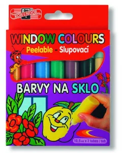 Barvy na vitráže Koh-I-Noor 5 barev + 2 kontury (9738)
