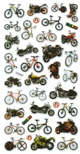 Titanum Craft-Fun Series konvexní samolepka motocykly, jízdní kola (JN-D25)