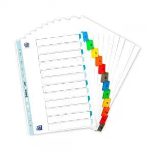 Oxford Mylar A4, blok s číslicemi, mix barev 170g, 12k, 1-12, 210 mm x 297 mm (100204616)