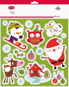 Samolepka (samolepka) Titanum Craft-Fun Series Vánoce tučňák, sova, Santa Claus, sob (TON-1008)