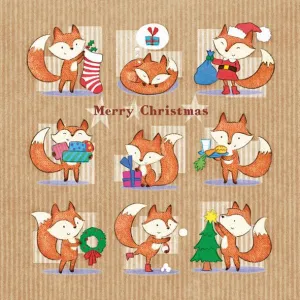 Ubrousky Pol-mak s hvězdičkou - mix 330 mm x 330 mm (Sd GW)