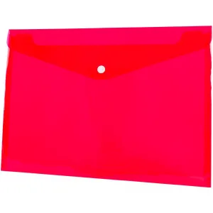Tetis plastový pořadač na knoflíky obálka str. A4 barva: červená 140 mic. 235 mm x 330 mm (BT611-C)
