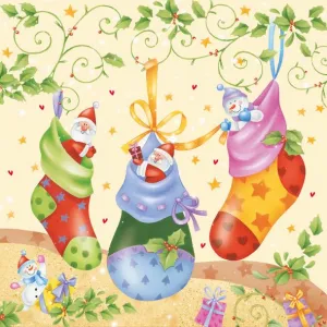 Ubrousky Pol-mak s hvězdičkou - mix 330 mm x 330 mm (Sd GW)