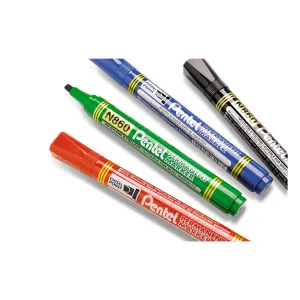 Permanentní popisovač Pentel N860, modrý 1,5mm zkrácený hrot