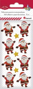 Titanum Craft-Fun Series Vánoční samolepky Santa Clauses (19XQ18-43)