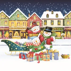 Vánoční ubrousky Pol-mak - mix 330 mm x 330 mm (SL GW)