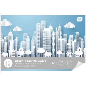 Interdruk technický blok A3 bílý 170g 10k (BLTA3)