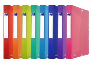 Plastový pořadač Oxford Urban A4 s gumou barva: mix 250 mm x 330 mm (400146995)